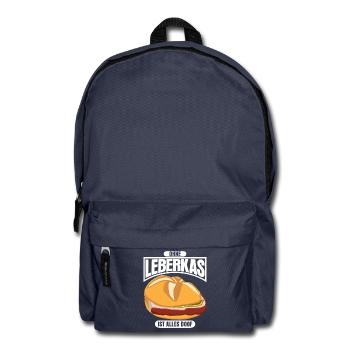 Leberkas Leberkassemmel Leberkäse - Rucksack - Navy - Vorne
