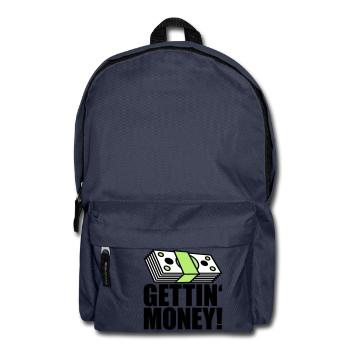 buendel geldscheine dollar gettin money zeichen ge - Rucksack - Navy - Vorne