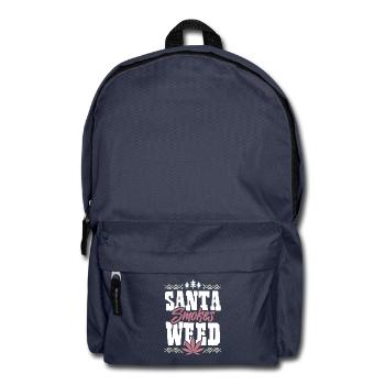 Santa Smokes Weed - Rucksack - Navy - Vorne