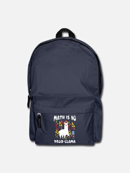 Math is no Probllama lustige Mathematik Llama - Rucksack - Navy