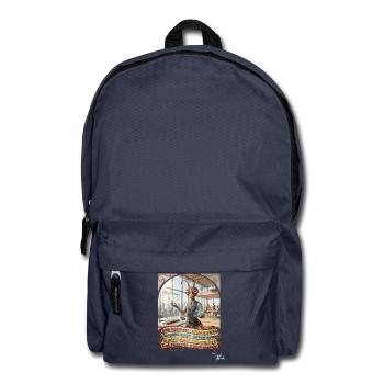 Heuschrecke JOGUE Projektmanager PM Büro Pop Art - Rucksack - Navy - Vorne