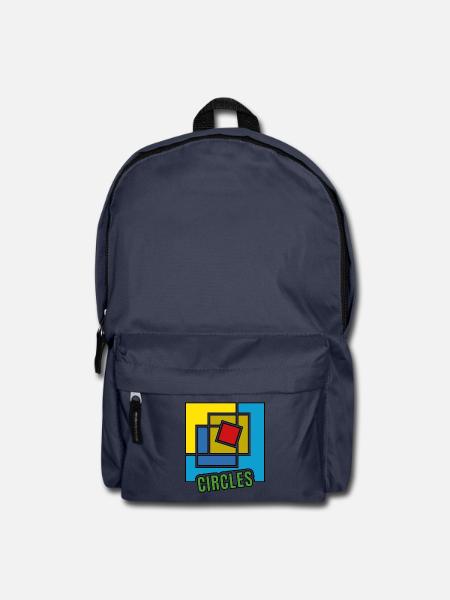 Abstraktion von Quadraten - Rucksack - Navy