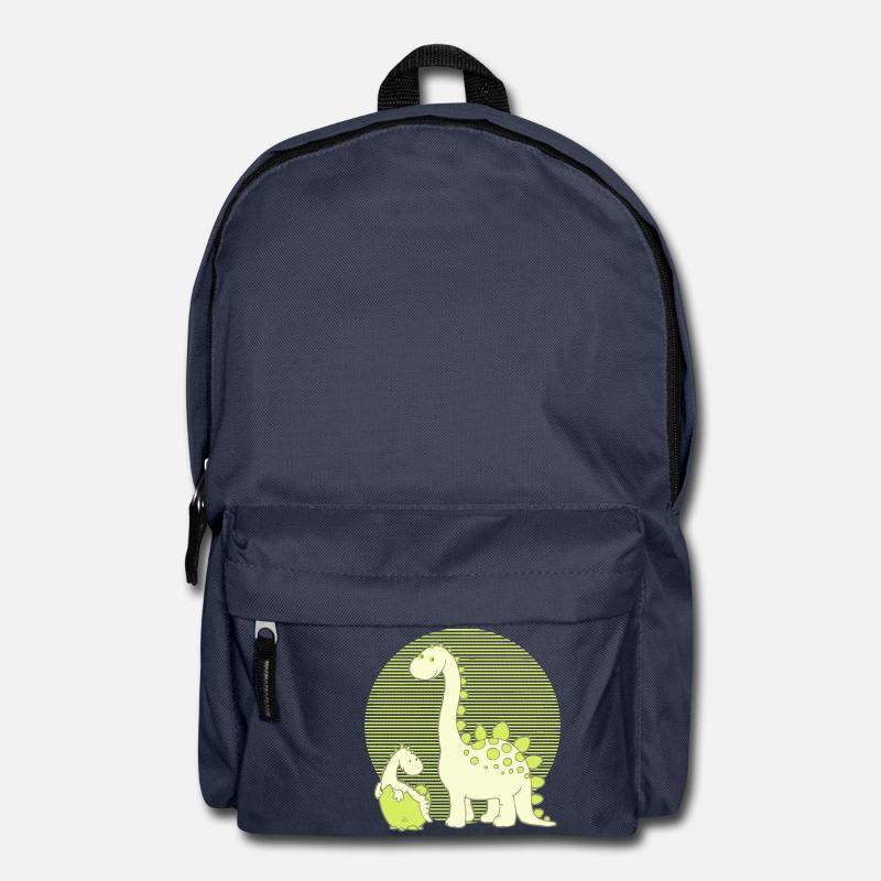 Dinosaur Mom with Hatching Egg - Rucksack - Navy