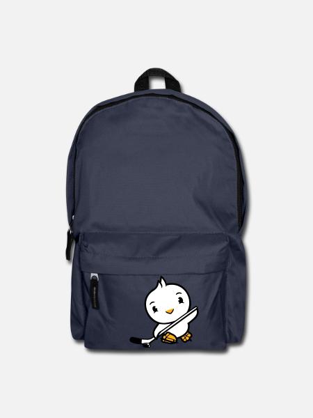 Vogel spielen Eishockey Sport Puck Schläger Hobby - Rucksack - Navy