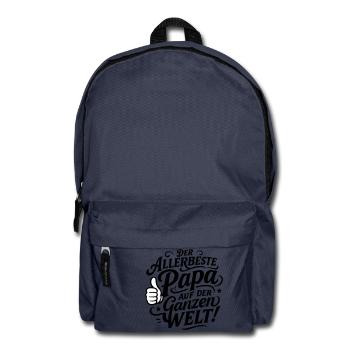 Der Allerbeste Papa Auf der ganzen Welt - Rucksack - Navy - Vorne