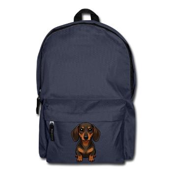Dachshund Hunde Geschenk Hundehalter - Rucksack - Navy - Vorne
