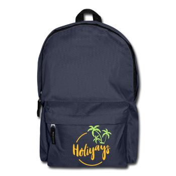 Vacation. Travel. Reise. Ferien. Trip. Geschenk - Backpack - navy - Front