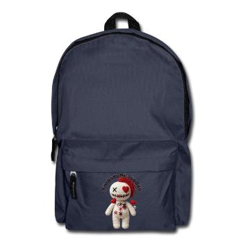 Amigurumi-Voodoo-Puppe mit Herz - Rucksack - Navy - Vorne