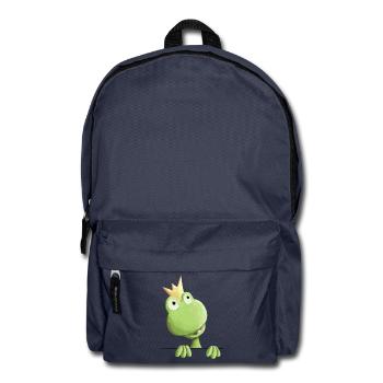 Süßer Froschkönig - Frosch Comic - Rucksack - Navy - Vorne