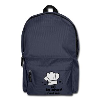 c'est moi(la chef) - Sac à dos - bleu marine - Devant