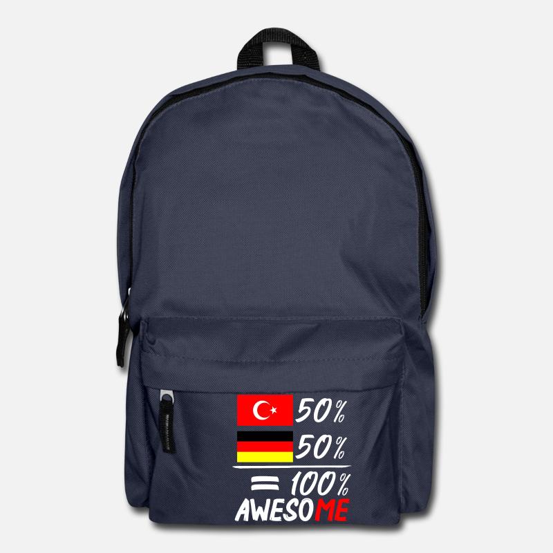50% Türkisch 50% Deutsch - Rucksack - Navy