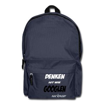 denken ist wie googlen nur krasser - Rucksack - Navy - Vorne
