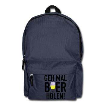 Bier holen 3c - Rucksack - Navy - Vorne