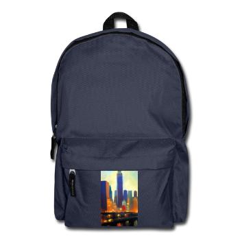 New York City Skyline - Rucksack - Navy - Vorne