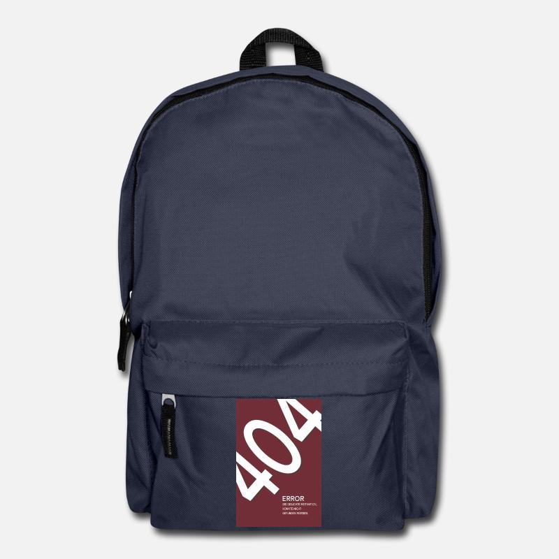 Error 404 Motivation Not Found - Rucksack - Navy