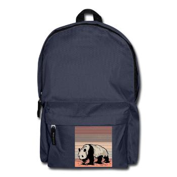 Pandabär - Rucksack - Navy - Vorne