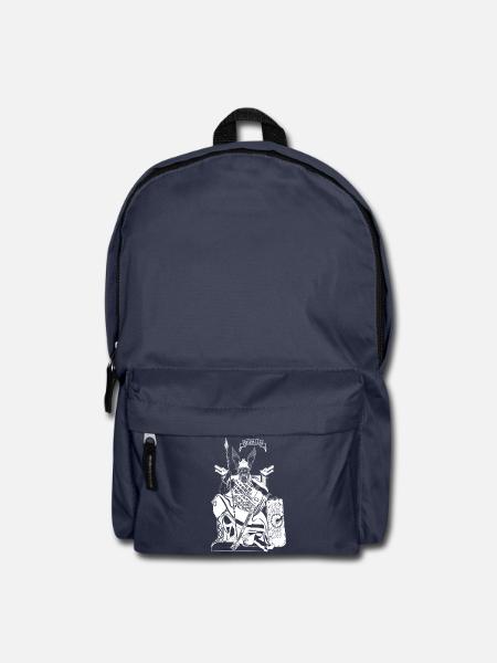 Odin auf Thron weiß - Rucksack - Navy