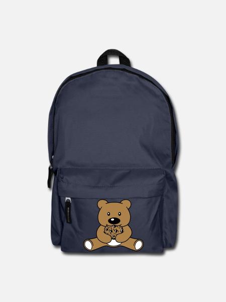 cookie essen keks hunger lecker knabbern baer sues - Rucksack - Navy