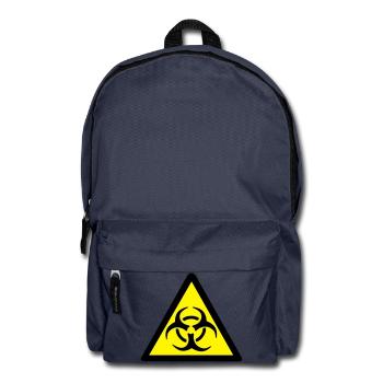 Warning Biohazard - Backpack - navy - Front