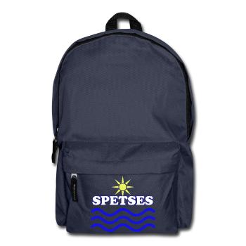 Spetses Island Sun and Wave Emblem - Backpack - navy - Front