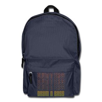 Drum N Bass Gradient Grid - Backpack - navy - Front