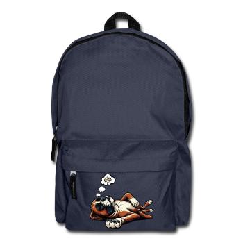 Boxer Boxer Holder Boxer Dog Boxer Owner Boxer Fan - Backpack - navy - Front