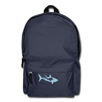 plongeur requin plongeant dauphin baleine manta - Sac à dos - bleu marine - Devant