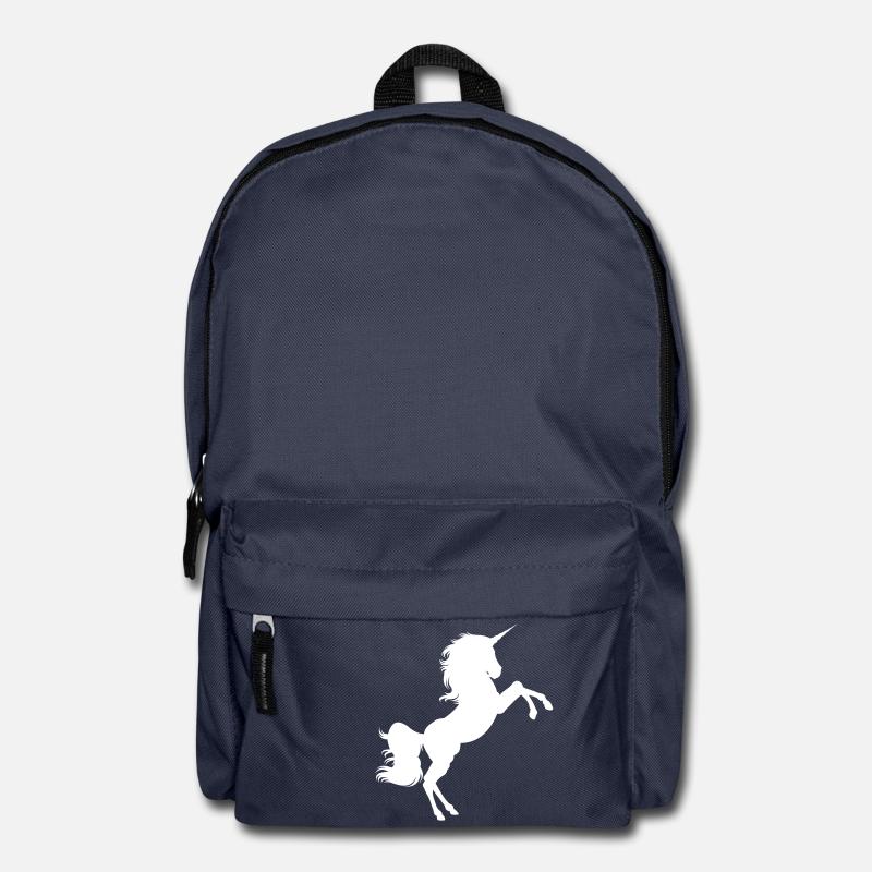 Unicorn / Einhorn Silhouette #3 - Rucksack - Navy