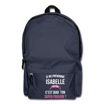 Isabelle super pouvoir femme - Sac à dos - bleu marine - Devant