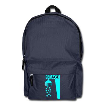 Bühnenduschgesang - Rucksack - Navy - Vorne