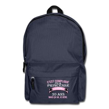 30 years - Backpack - navy - Front
