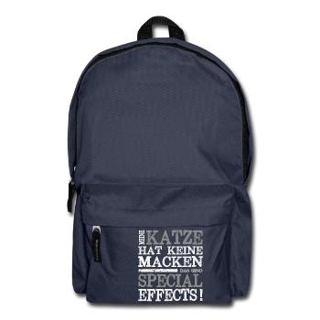 Mein Tier hat Macken Tierfreund Hund Katze Pferd - Rucksack - Navy - Vorne