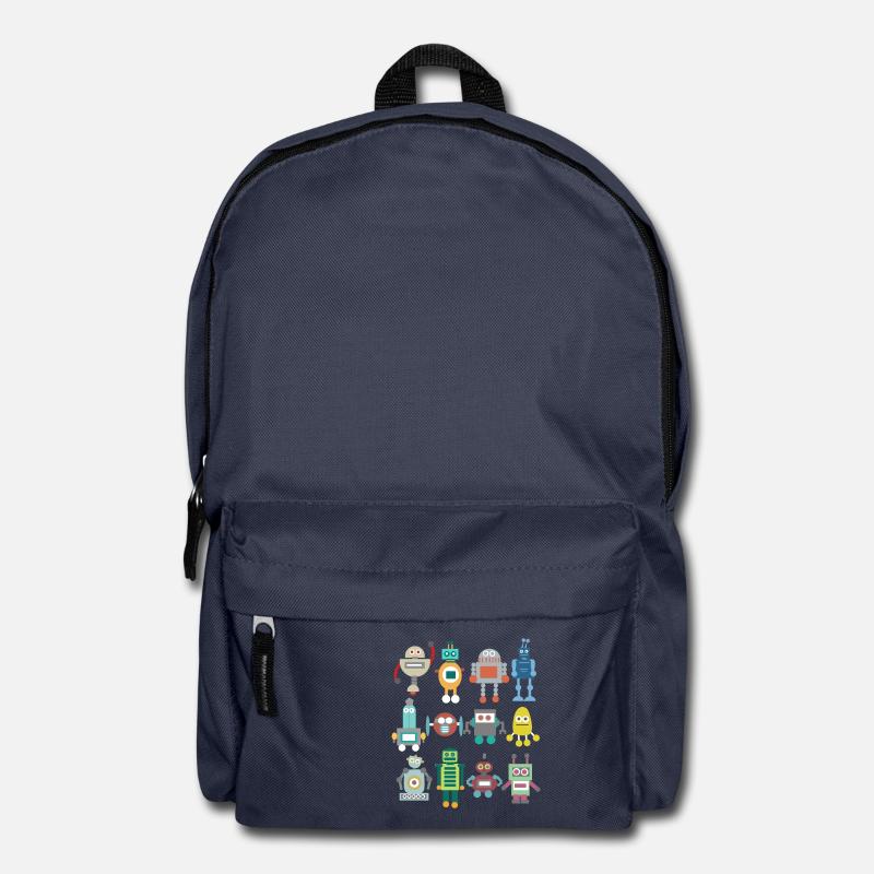 Nerd Roboter Retro lustig Geschenk Technik spielen - Rucksack - Navy