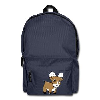 Ziege freundlich lieb - Rucksack - Navy - Vorne