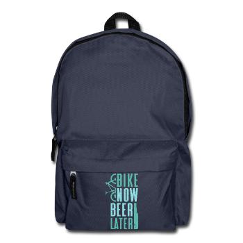 vélo maintenant bière plus tard - Mountainbike - Sac à dos - bleu marine - Devant