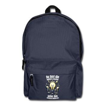 brightest luminaire among the defective light bulbs - Backpack - navy - Front
