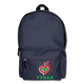 Idée de cadeau de végétarien végétarien - Sac à dos - bleu marine - Devant