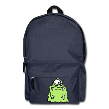 glaire glibber dégoûtant visage visqueux mons tête - Sac à dos - bleu marine - Devant