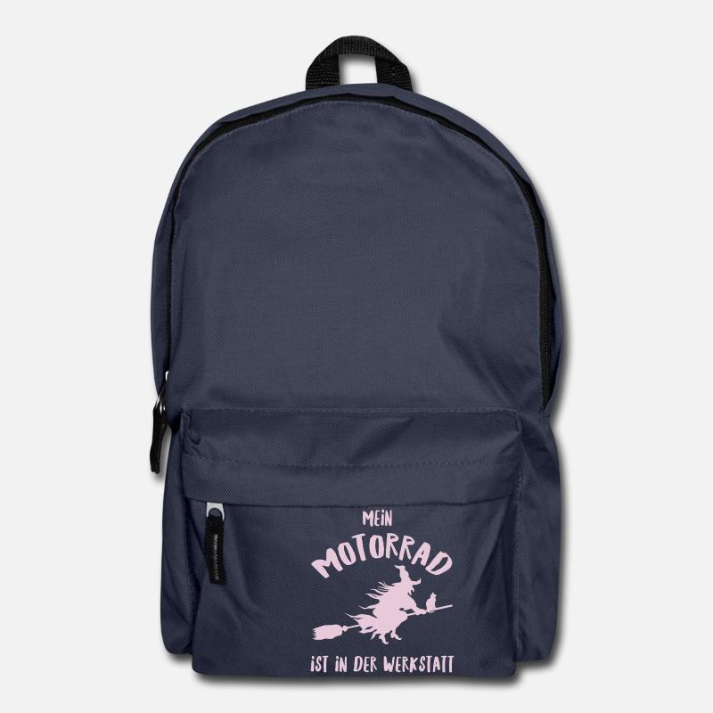 Hexe Motorrad Besen - Rucksack - Navy