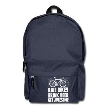 Bike bike father funny gift christmas - Backpack - navy - Front