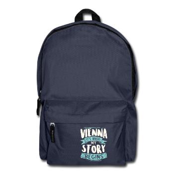 Vienne c'est où mon histoire commence - Sac à dos - bleu marine - Devant
