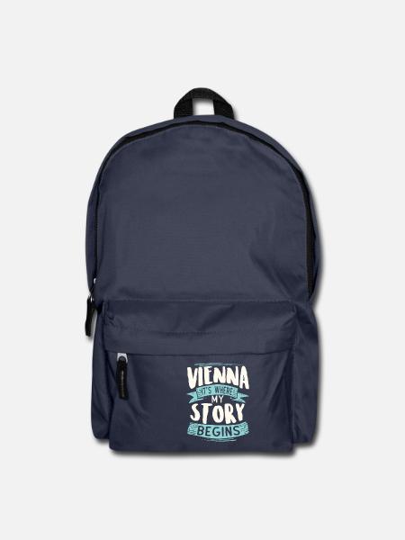 Vienna it´s where my story begins - Rucksack - Navy