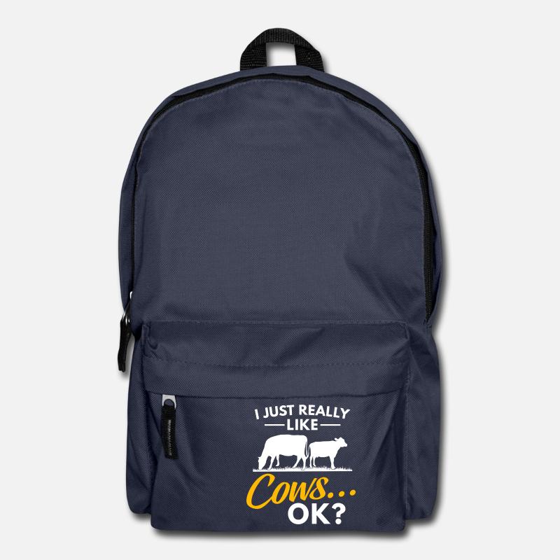 Farmer Shirt · Agriculture · I like cows - Backpack - navy