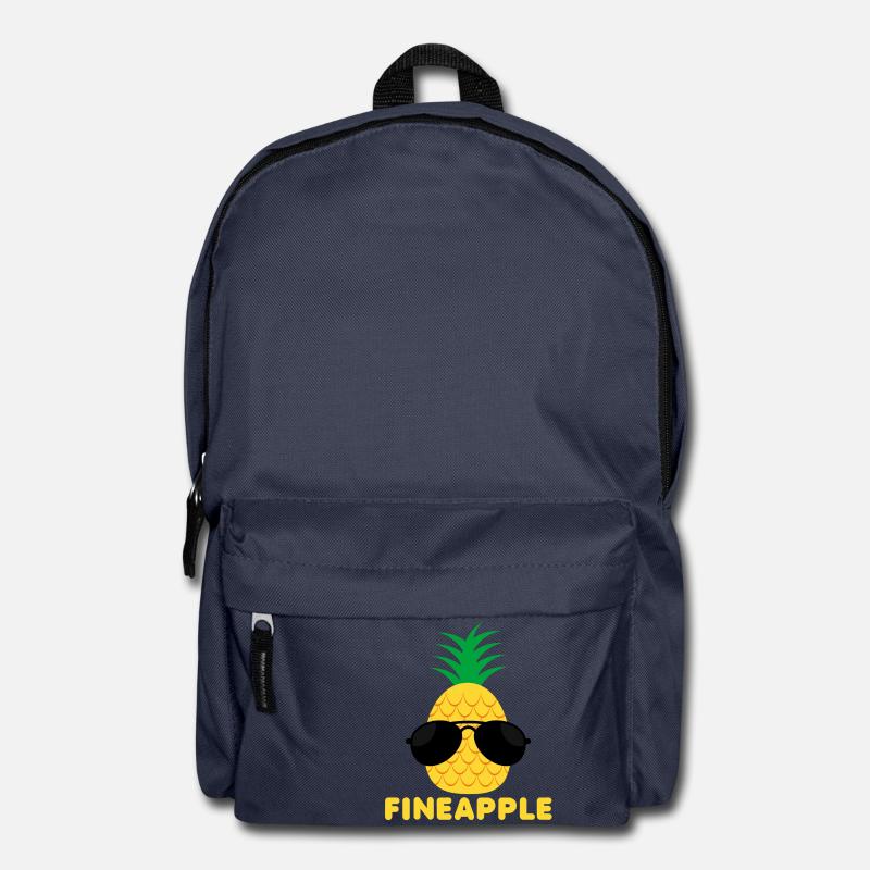Frucht / Früchte: Fineapple - Pineapple - Ananas - Rucksack - Navy