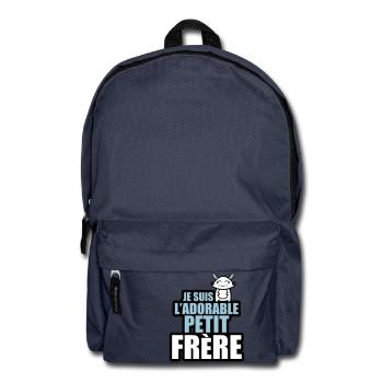 je suis l'adorable petit frère - Sac à dos - bleu marine - Devant