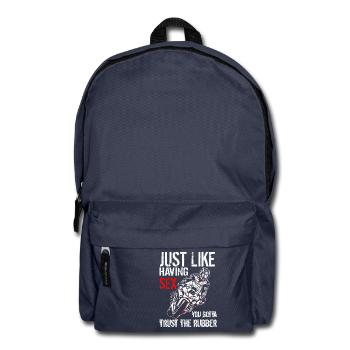 motorcycle racer superbike sex - Rucksack - Navy - Vorne