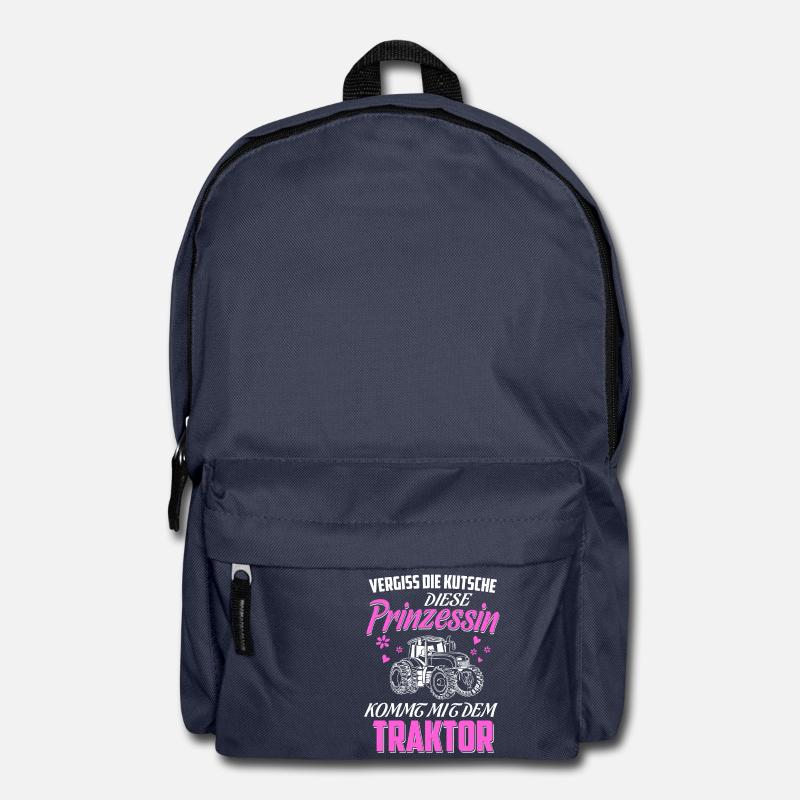Landwirtschaft diese Prinzessin kommt mit Traktor - Rucksack - Navy
