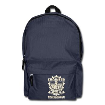 Ingenieur Techniker Bauingenieur Computer Geschenk - Rucksack - Navy - Vorne