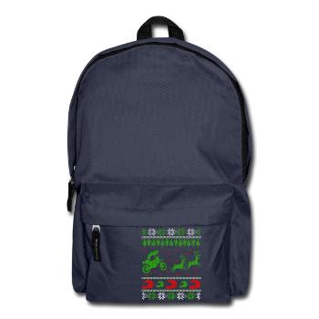 motocross ugly christmas jumper Geschenk - Rucksack - Navy - Vorne