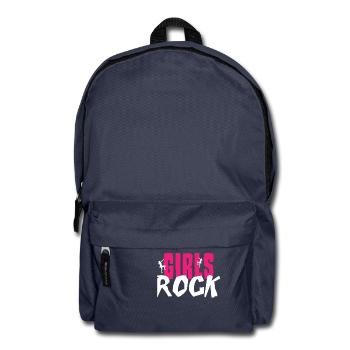 climb climber klettern Christmas Weihnachten fels - Rucksack - Navy - Vorne